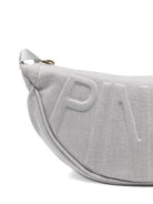 Borsa a tracolla per bambina Pinko Kids grigia con logo in rilievo - Rubino Kids