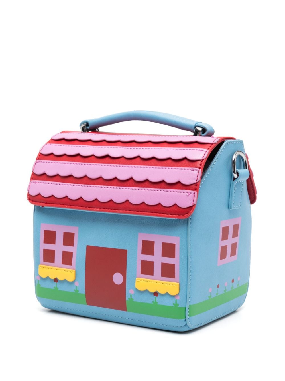 Borsa a tracolla per bambina Stella McCartney Kids azzurro con motivo fattoria - Rubino Kids