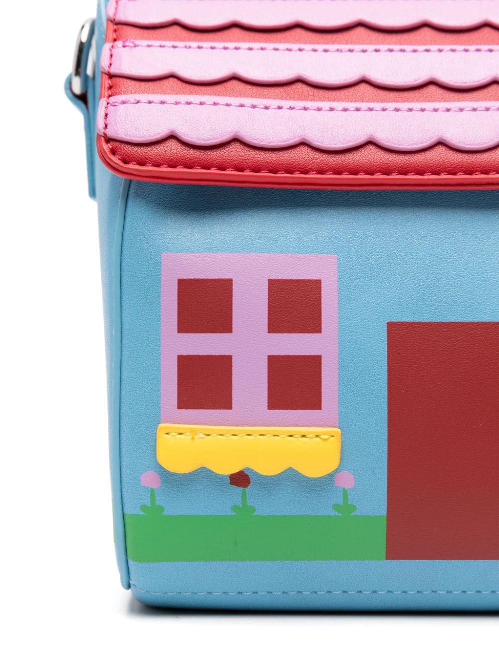 Borsa a tracolla per bambina Stella McCartney Kids azzurro con motivo fattoria - Rubino Kids