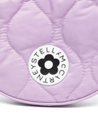 Borsa a tracolla per bambina Stella McCartney Kids lilla con stampa logo sulla tracolla - Rubino Kids