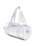 Borsa cilindrica per bambina Philosophy Di Lorenzo Serafini Kids argento in vernice - Rubino Kids