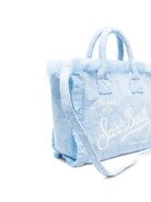 Borsa Colette MC2 Saint Barth azzurra con motivo a conchiglia - Rubino Kids