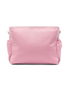 Borsa fasciatoio con ricamo per neonata Balmain Kids rosa con scomparto unico - Rubino Kids