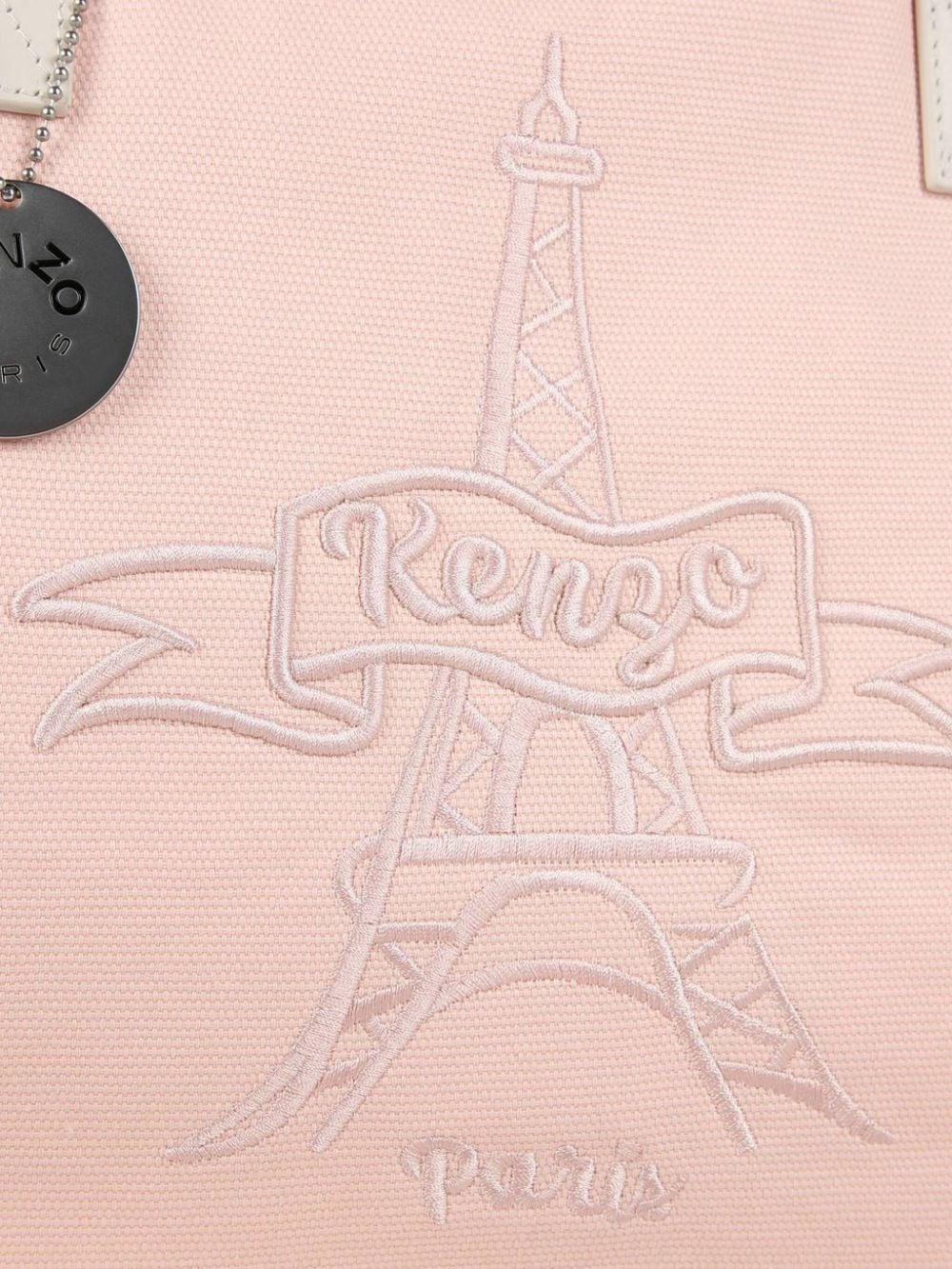 Borsa fasciatoio con ricamo per neonato Kenzo Kids rosa con tracolla regolabile - Rubino Kids