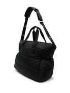 Borsa fasciatoio Mommy per neonati Moncler Enfant nera con tracolla regolabile - Rubino Kids