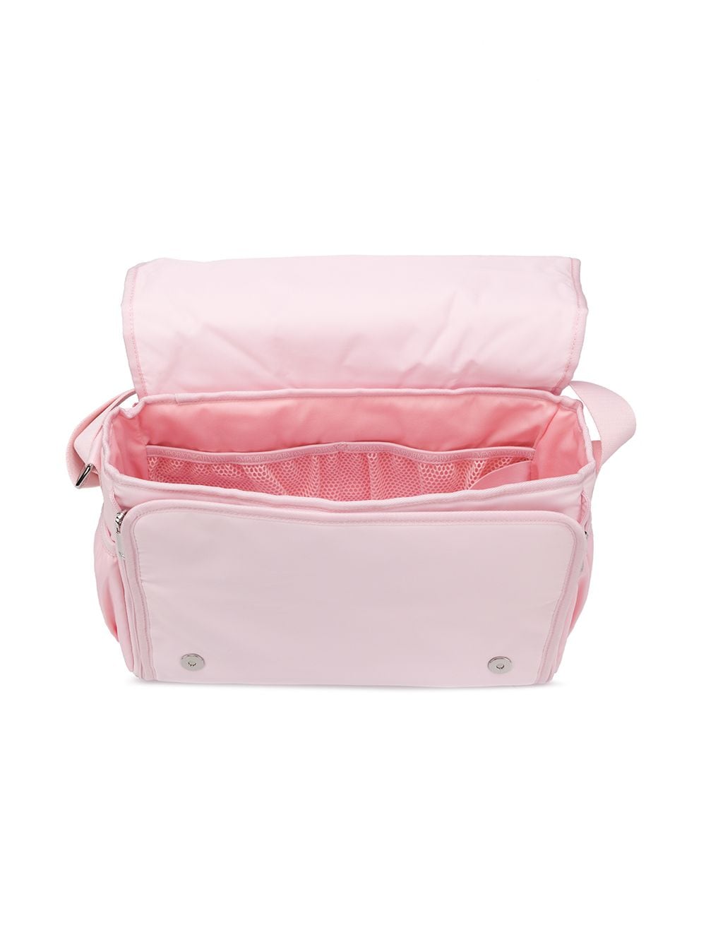 Borsa fasciatoio per neonata Emporio Armani Kids rosa con applicazione logo - Rubino Kids