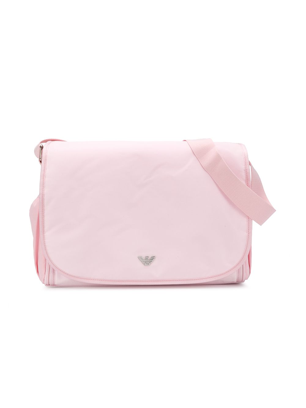 Borsa fasciatoio per neonata Emporio Armani Kids rosa con applicazione logo - Rubino Kids