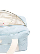 Borsa fasciatoio per neonati Bonpoint azzurra con logo ricamato all - over - Rubino Kids