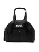 Borsa fasciatoio per neonati BOSS Kidswear nero con applicazione sul davanti - Rubino Kids