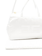 Borsa fasciatoio per neonati Elisabetta Franchi La Mia Bambina bianca con ricamo - Rubino Kids