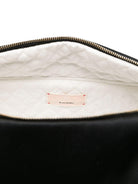 Borsa fasciatoio per neonati Elisabetta Franchi La Mia Bambina nera con ricamo - Rubino Kids