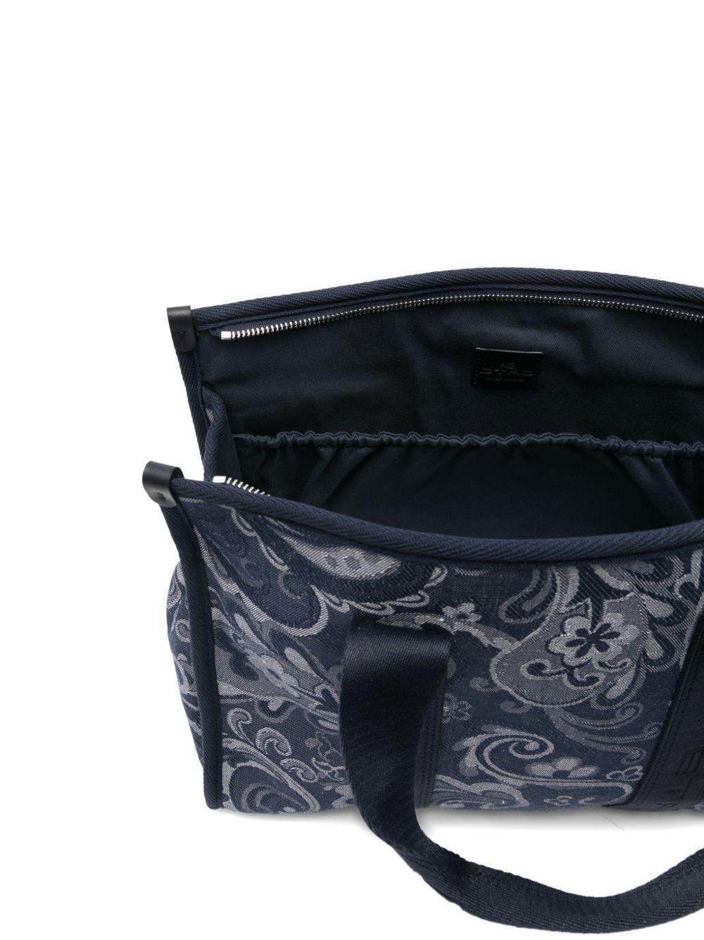 Borsa fasciatoio per neonati Etro Kids blu con stampa paisley - Rubino Kids