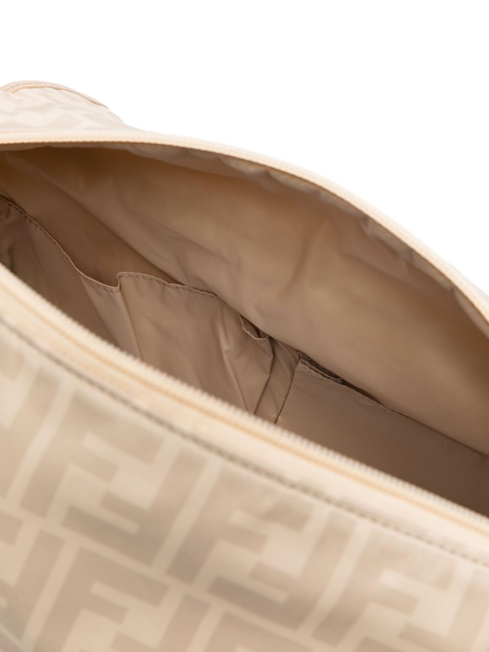 Borsa fasciatoio per neonati Fendi Kids beige con stampa FF all - over - Rubino Kids