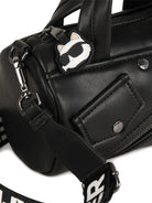 Borsa mini per bambina Karl Lagefeld Kids nera in pelle con tracolla removibile - Rubino Kids