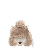 Borsa per bambina Donsje Britta beige con pelliccia - Rubino Kids