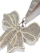 Borsa per bambina Maison Ava Bow argento con perline e strass - Rubino Kids