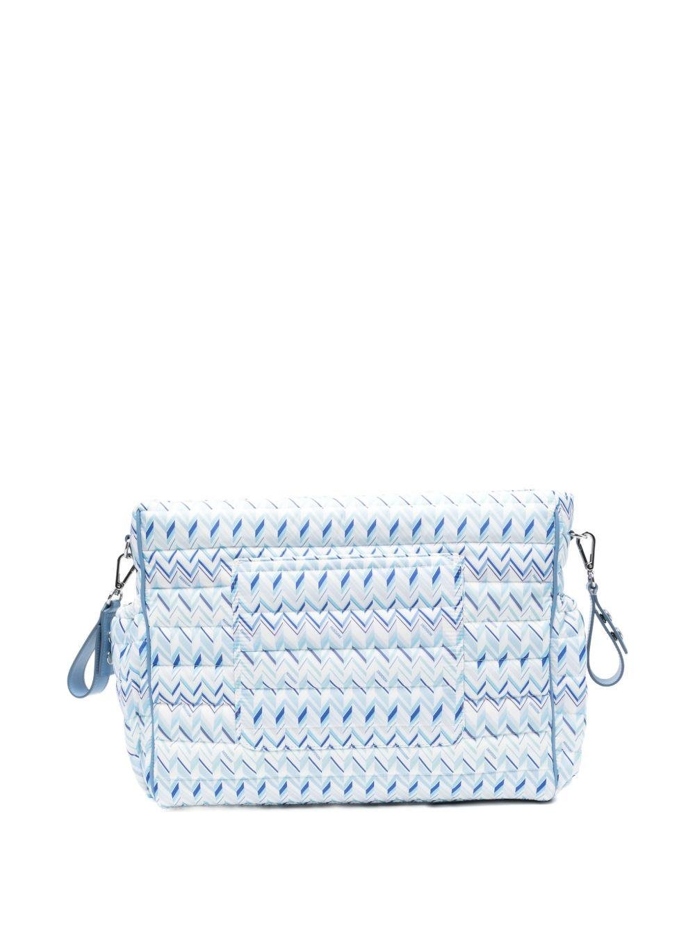 Borsa per bambina Missoni Kids azzurro con motivo geometrico - Rubino Kids