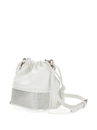 Borsa per bambina Monnalisa bianca con decorazione a strass - Rubino Kids