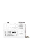 Borsa per bambina Monnalisa bianca con design a perline - Rubino Kids