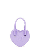 Borsa per bambina Monnalisa viola a forma di cuore - Rubino Kids