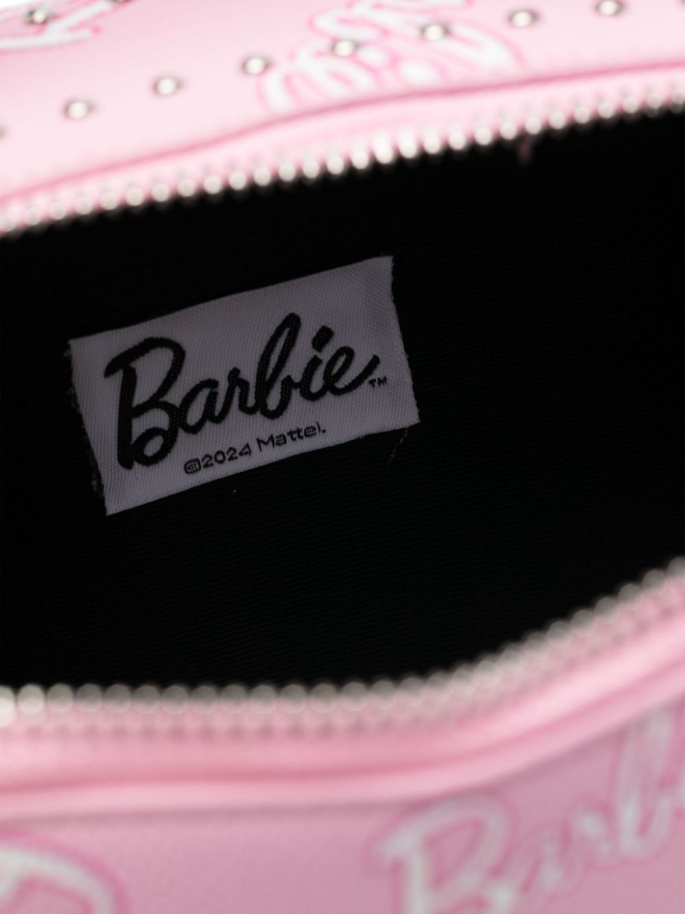 Borsa per bambina Monnalisa x Barbie rosa con stampa all - over - Rubino Kids