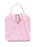 Borsa per bambina Monnalisa x Barbie rosa con stampa all - over - Rubino Kids