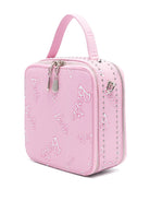 Borsa per bambina Monnalisa x Barbie rosa con stampa all - over - Rubino Kids