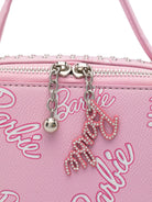 Borsa per bambina Monnalisa x Barbie rosa con stampa all - over - Rubino Kids