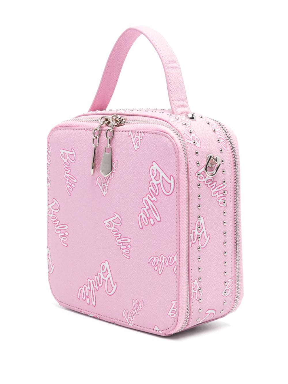 Borsa per bambina Monnalisa x Barbie rosa con stampa all - over - Rubino Kids