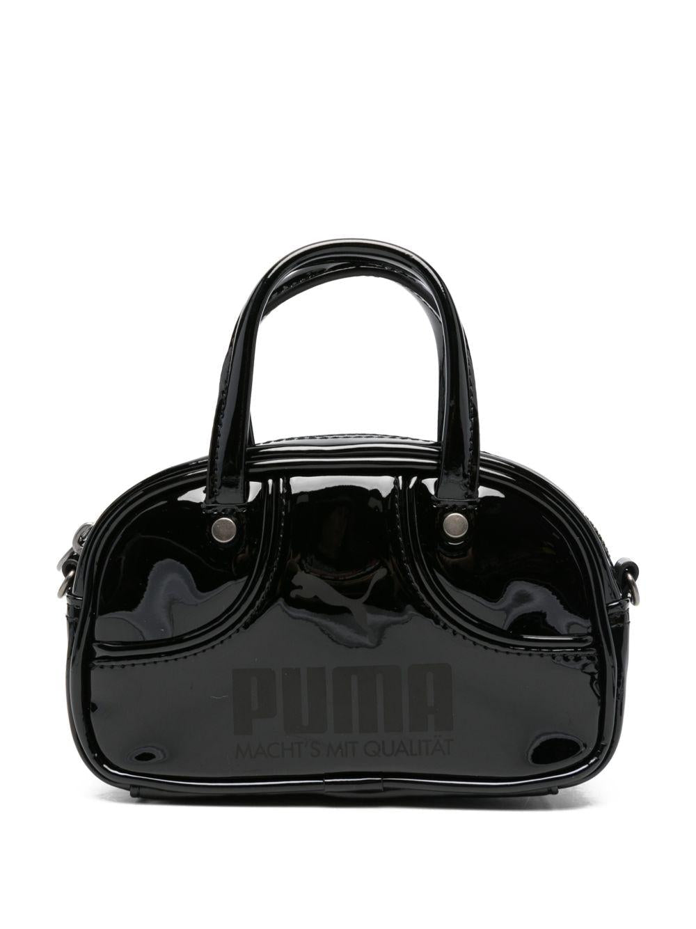 Borsa per bambina Puma Kids nero con stampa logo - Rubino Kids