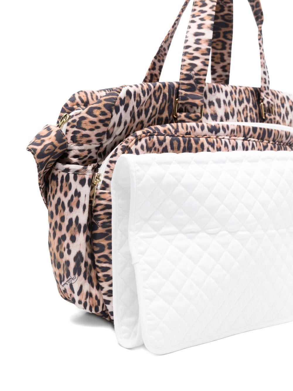 Borsa per neonata Roberto Cavalli Kids animalier con tasca superiore con zip - Rubino Kids