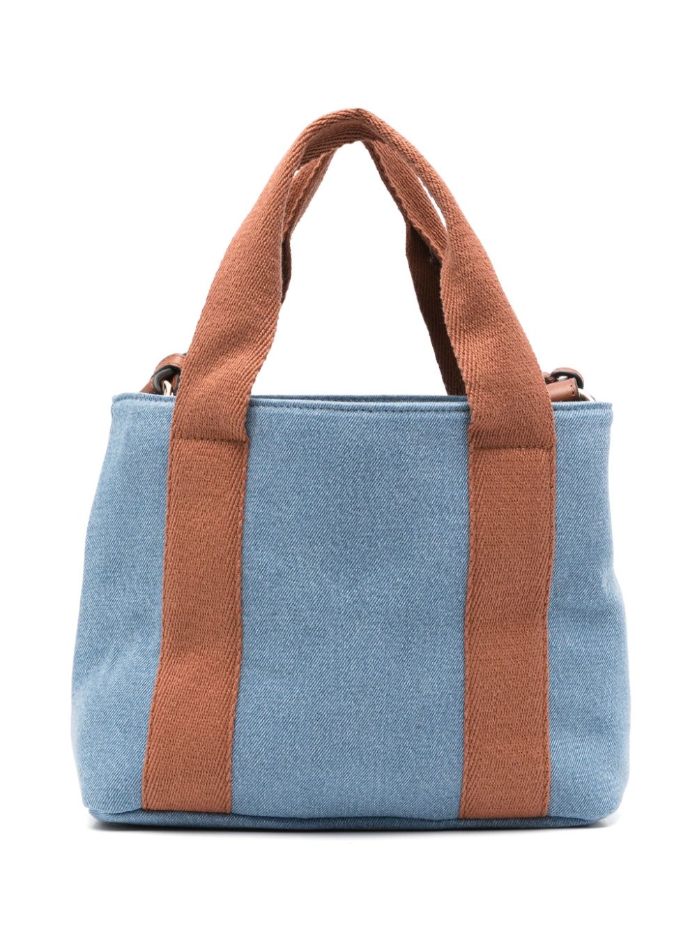 Borsa tote con logo per bambina Chloé Kids blu con scomparto unico - Rubino Kids