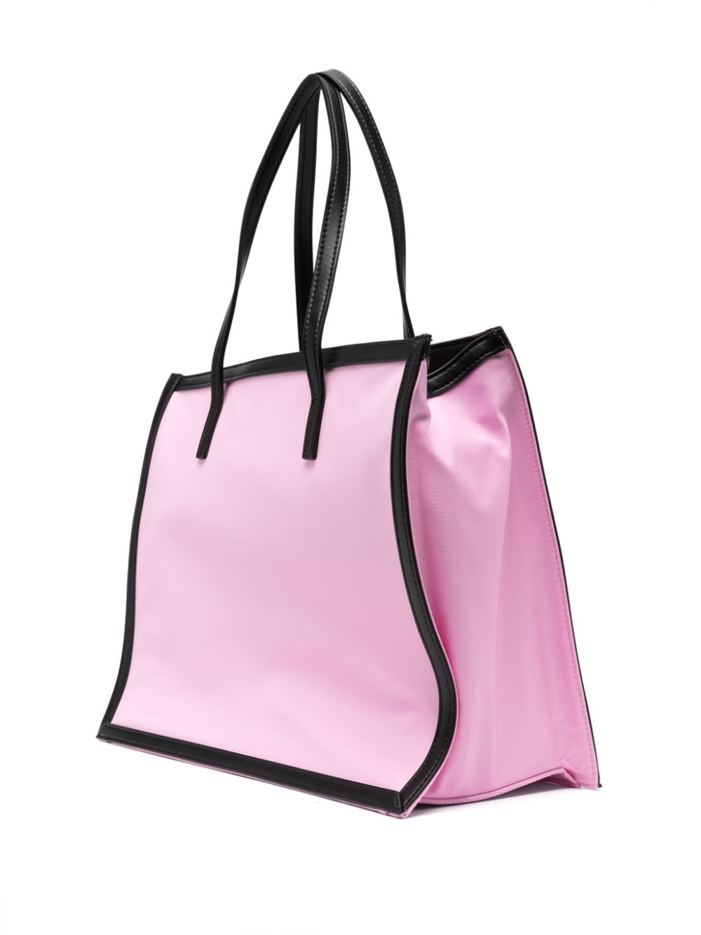 Borsa tote con stampa per bambina MSGM Kids rosa co due manici piatti - Rubino Kids