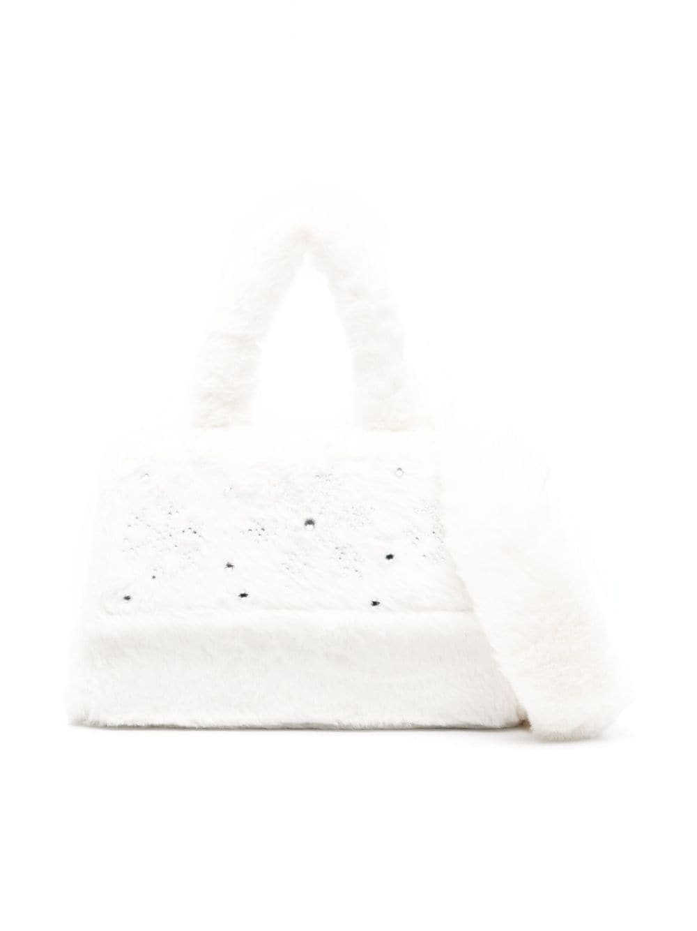 Borsa tote in finto shearling - Rubino Kids