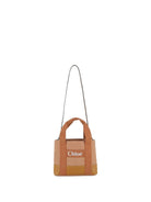 Borsa tote per bambina Chloé Kids beige in tela con logo 2020 - Rubino Kids