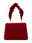 Borsa tote per bambina Monnalisa rossa con placca con logo - Rubino Kids