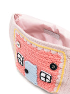 Borsa tote per bambina Stella McCartney Kids rosa con motivo casa - Rubino Kids