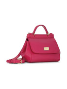 Borsa tote Sicily mini per bambina Dolce & Gabbana Kids Fucsia con tasca interna a soffietto - Rubino Kids