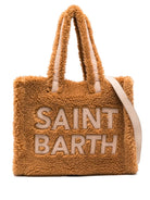 Borsa tote Teddy per bambina MC2 Saint Barth marrone con due manici - Rubino Kids