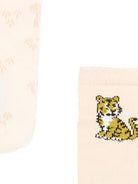 Calzini per neonata Kenzo Kids rosa con stampa tigre (2 pezzi) - Rubino Kids