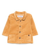 Camicia a coste per neonato Tartine Et Chocolat marrone con colletto classico - Rubino Kids