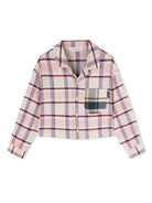 Camicia a quadri con stampa - Rubino Kids