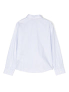 Camicia a righe per bambino Emporio Armani Kids bianco con trama popeline - Rubino Kids