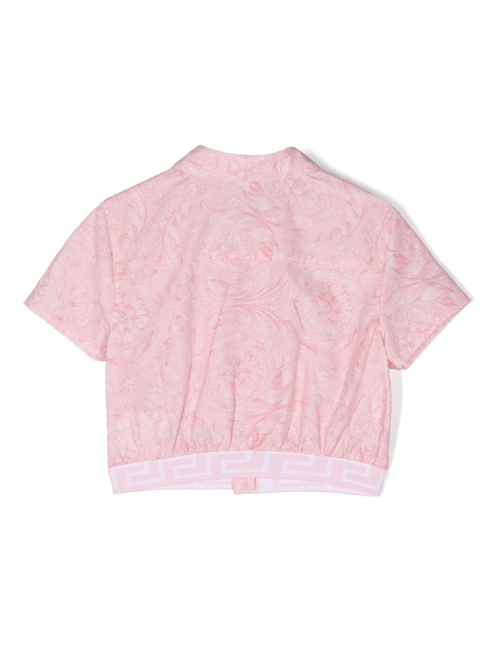 Camicia Barocco crop - Rubino Kids