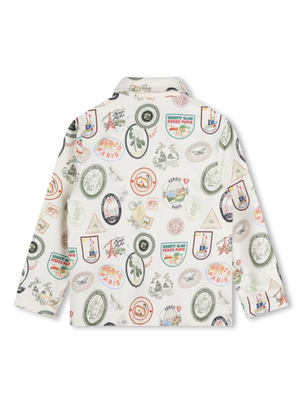 Camicia bianca per bambino con stampa Kenzo Kids - Rubino Kids