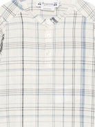Camicia Cesari per neonato Bonpoint bianco con motivo a quadri - Rubino Kids