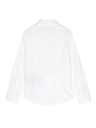 Camicia con applicazione per bambino Balmain Kids bianco con colletto classico - Rubino Kids