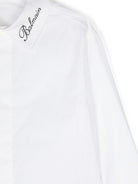 Camicia con applicazione per bambino Balmain Kids bianco con colletto classico - Rubino Kids