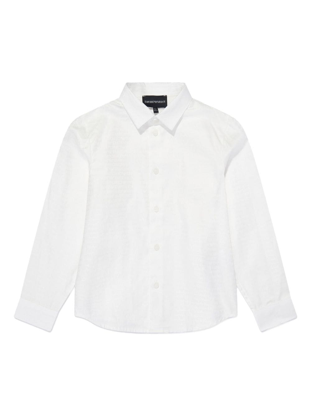 Camicia con bottoni per bambino Emporio Armani Kids bianca con colletto classico - Rubino Kids