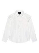 Camicia con bottoni per bambino Emporio Armani Kids bianca con colletto classico - Rubino Kids